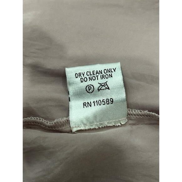 Vintage Emanuel Ungaro Mauve Silk Button Up Shirt Sleeveless Blouse Set Sz 8 - Picture 8 of 11